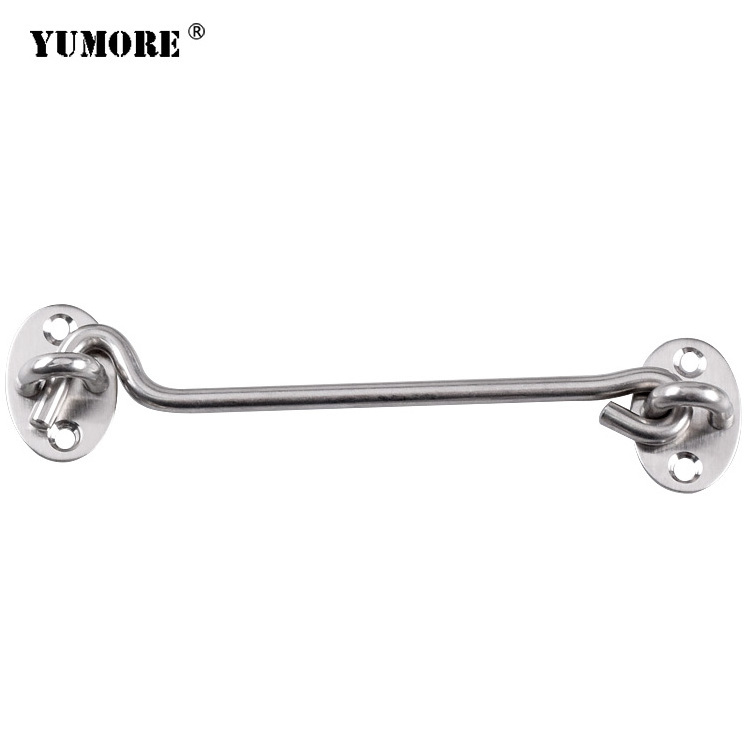 Home garden hotel solid stainless steel window hooks eye hook and door latch door lock