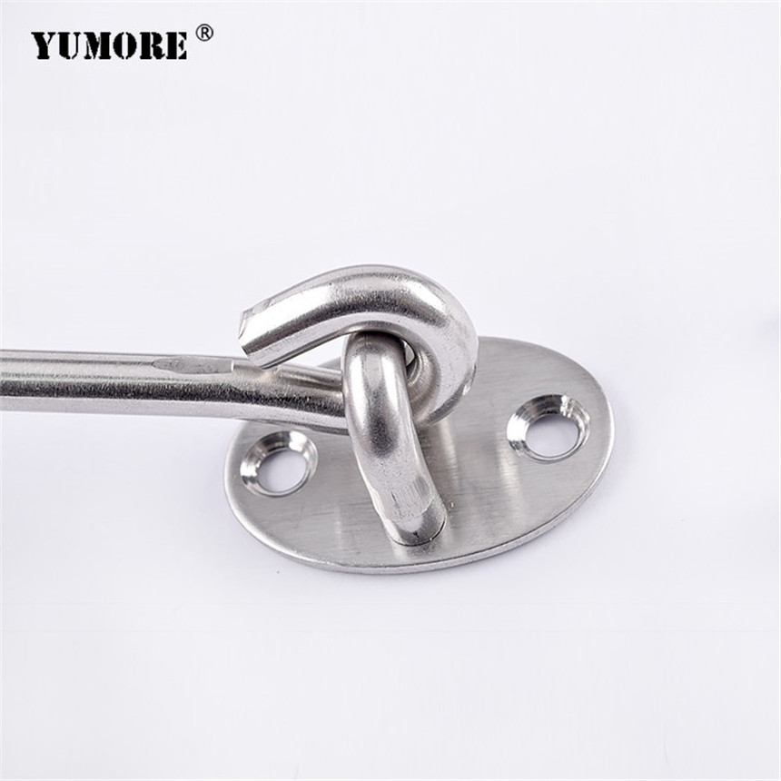 Home garden hotel solid stainless steel window hooks eye hook and door latch door lock