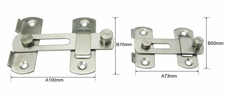 Industrial garage sliding door bolt hardware safety guard home apartment lock latch for door