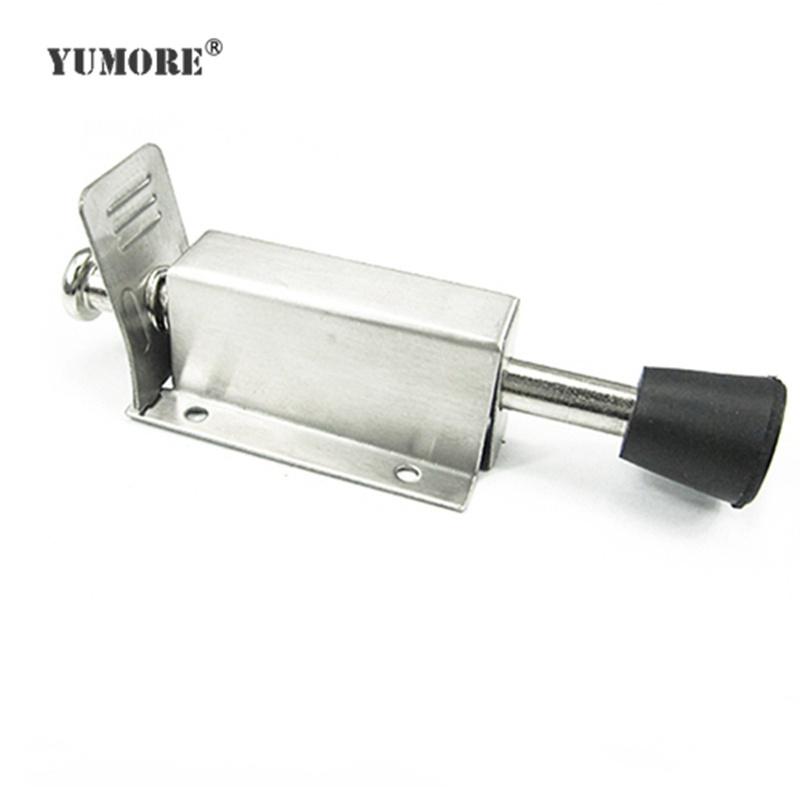 Modern unique extended extra long kickdown tall spring metal door stop door slamming stopper