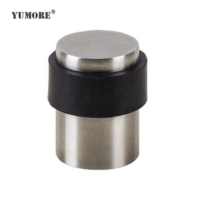 Hidden magnetic security load washer metal door stopper