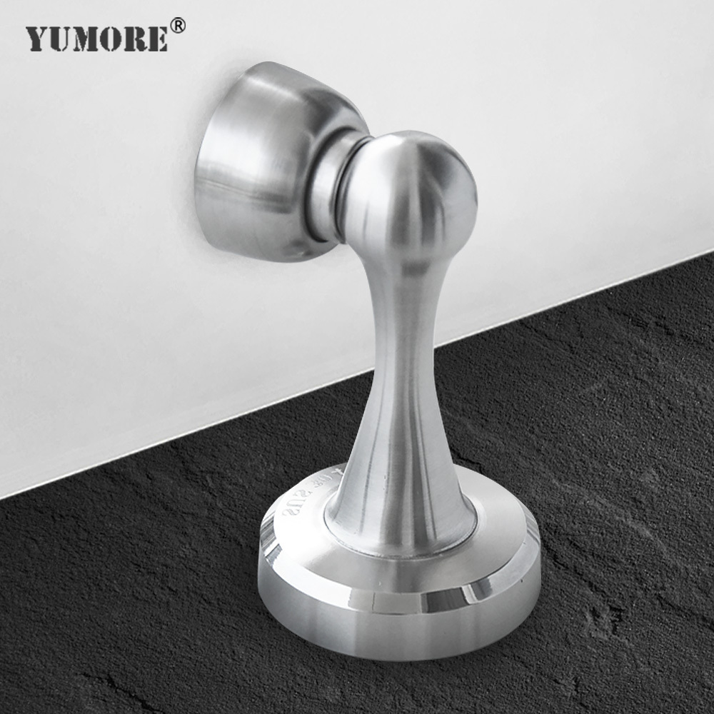 Custom stainless steel wall floor mounting door stops brass door stops heavy duty door holder magnet