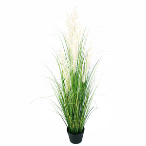 95cm high artificial reed flower grass with black pot for home decoration