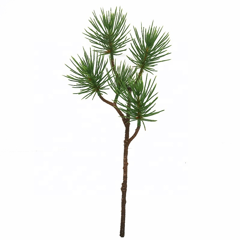 New arrival plastic pine branch pine stem good for xmas decoration