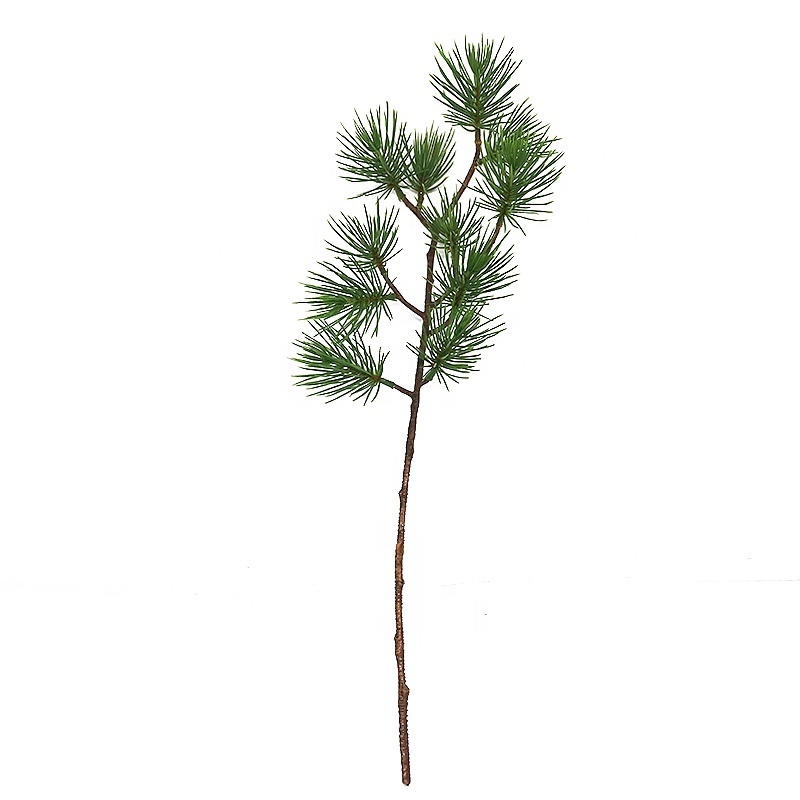 New arrival plastic pine branch pine stem good for xmas decoration