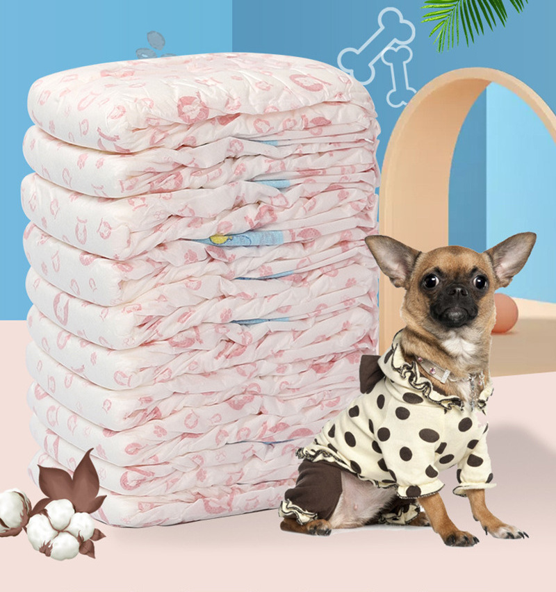 Disposable Stretchy Dog Diapers Waist Full Wrapped Super Absorbent Leak-Proof Training dog diapers