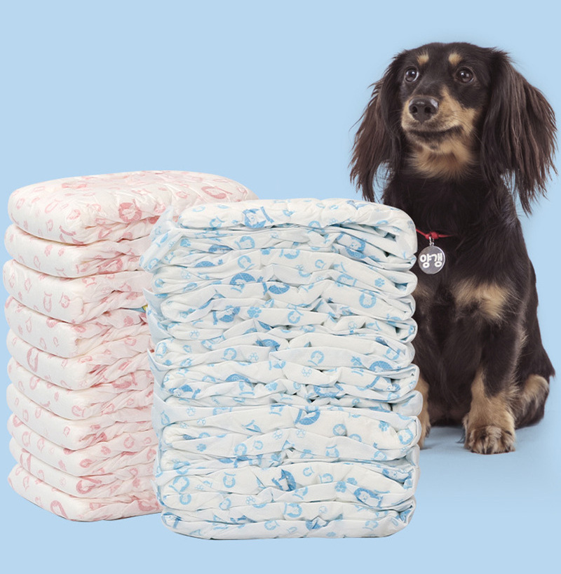 Disposable Stretchy Dog Diapers Waist Full Wrapped Super Absorbent Leak-Proof Training dog diapers