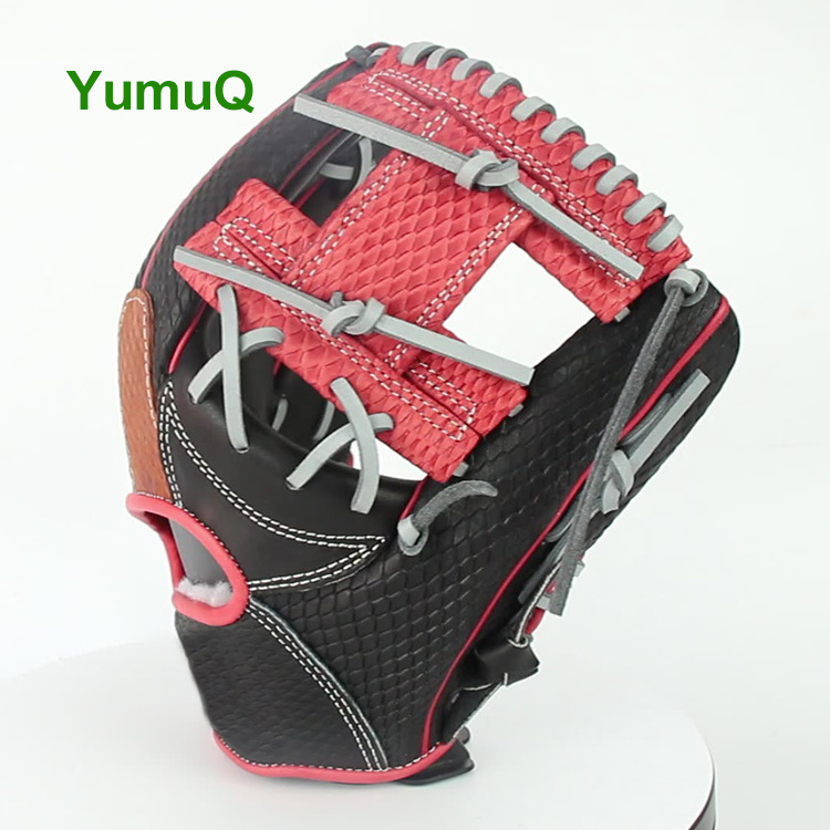 YumuQ Japanese Cow'S Skin 11.5 Inches Baseball Catching/ Fielding/ Batting Glove Lace Kit Mens