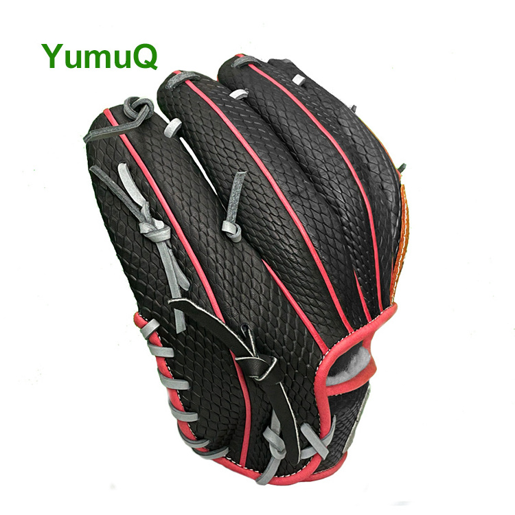 YumuQ Japanese Cow'S Skin 11.5 Inches Baseball Catching/ Fielding/ Batting Glove Lace Kit Mens