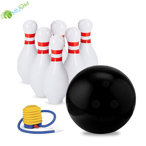 YumuQ Giant Inflatable Bowling Game Set Include Pump for Kids and Adults Indoor or Outdoor Family Fun Yard, Lawm Games