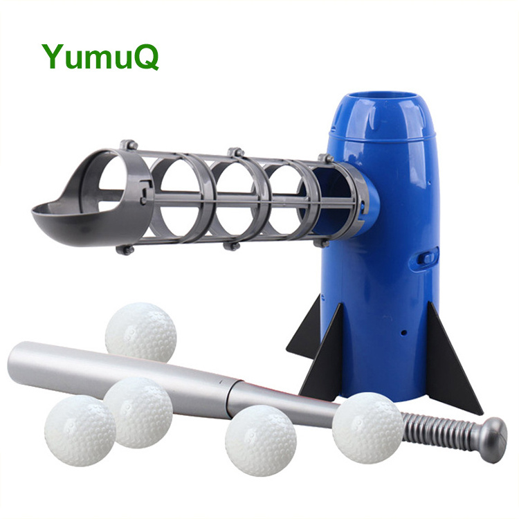 YumuQ 52cm ABS Plastic T-Ball Baseball Pitching Hitting Machine Toy Interactive Indoor Game For Teens Kids