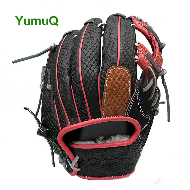 YumuQ Japanese Cow'S Skin 11.5 Inches Baseball Catching/ Fielding/ Batting Glove Lace Kit Mens