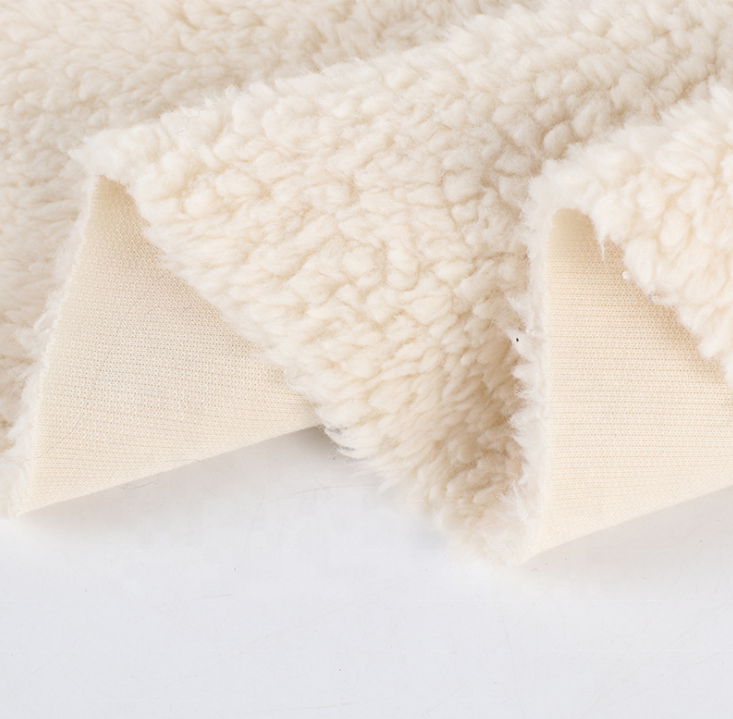 Blanket 100 Polyester Single Side Fleece Knitted Soft Lamb Wool Sherpa Fabric