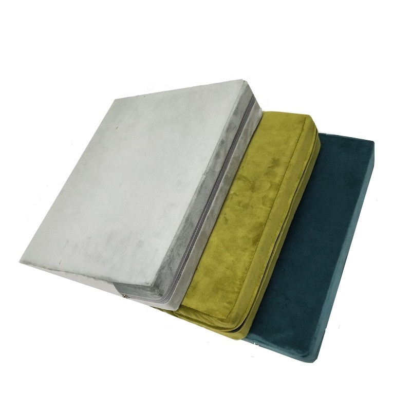 Made In China Factory Drop Shipping High Density High and low rebound optional Upholstery Wedge Cushion Seat Foam Cushion