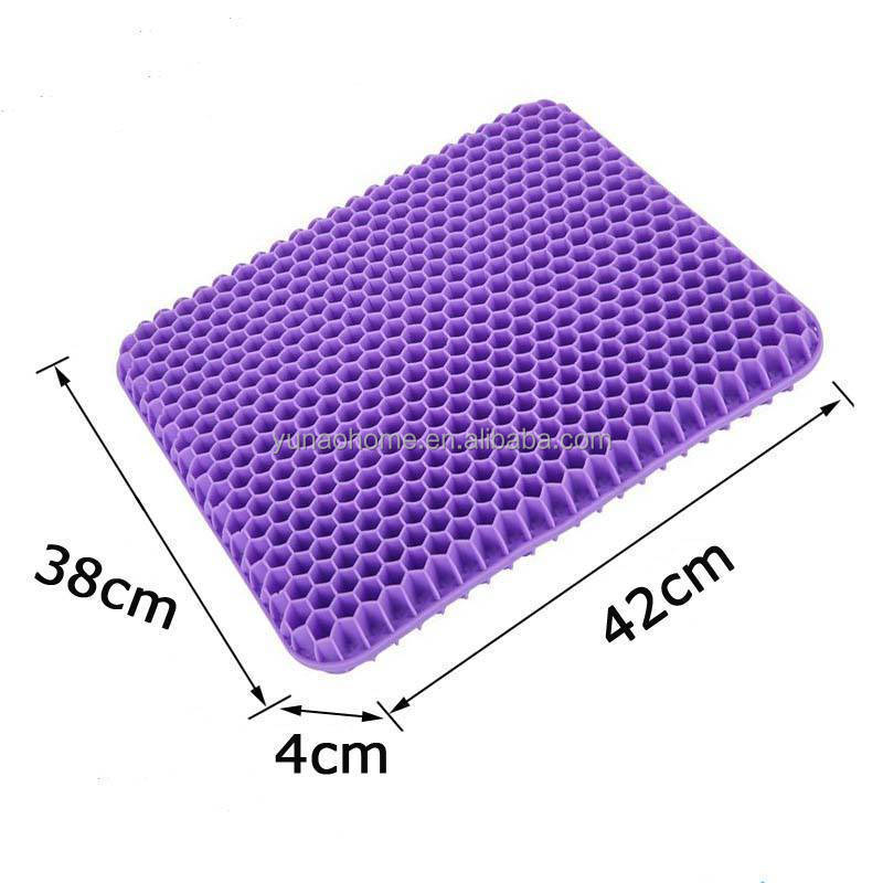 Free Sample-Double Silicone Cooling Orthopedic Egg Seat Cushion For Long Stting With Nonslip Cover,Cooling Gel Car Seat Cushion