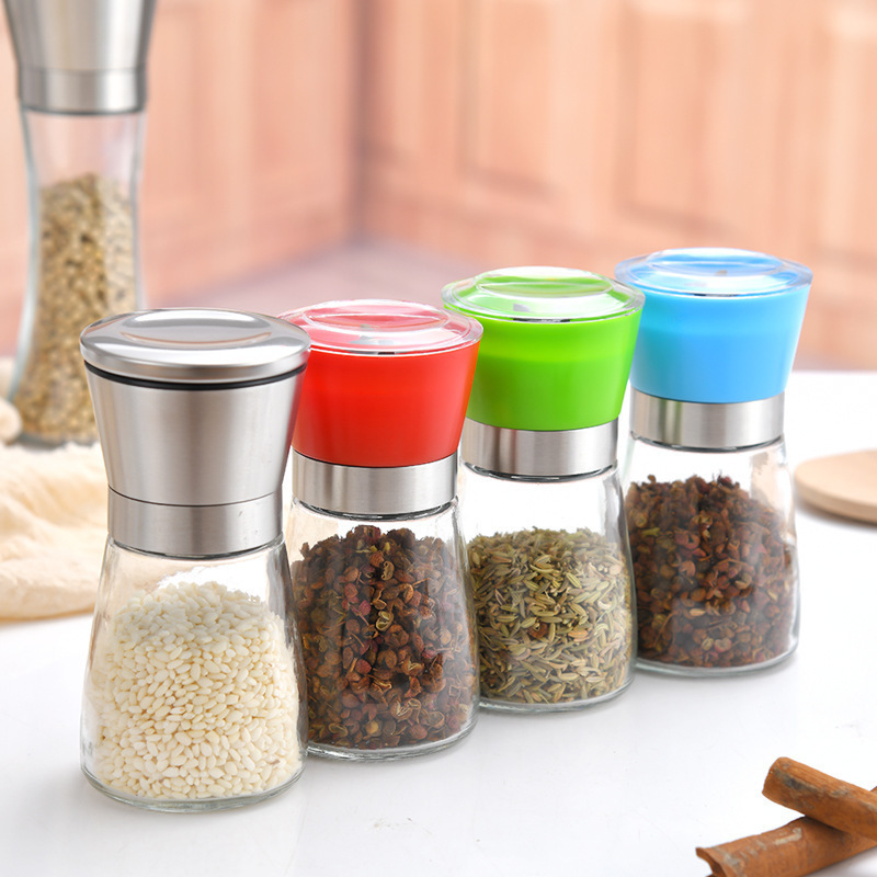 100ml 150ml 180ml 200ml 300ml Home High Grips Glass Salt or Pepper Grinder