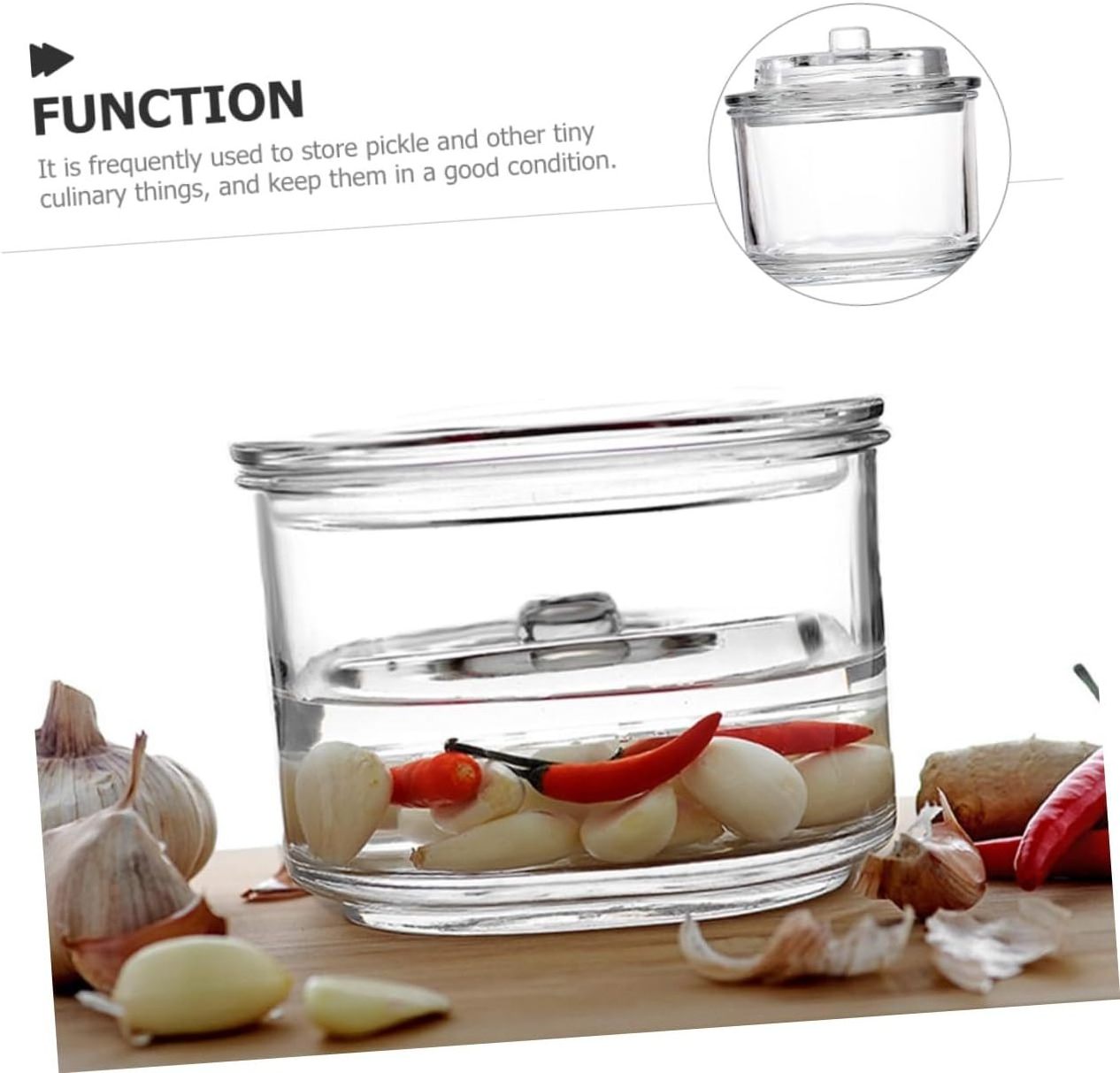 850ml terrarium sealing pickle container kitchen fermenting multi-use sauerkraut jar vegetable pickling made Glass pickle jar