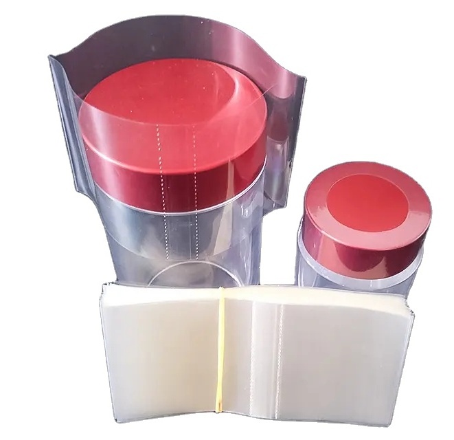 wholesale customer Plastic PVC heat shrink clear shrink wrap film sleeve for bottle