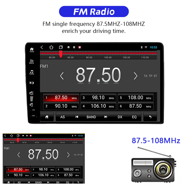 Best selling android 10.0 os 2din universal unit	2 din car radio  android player car mp3 player with radio