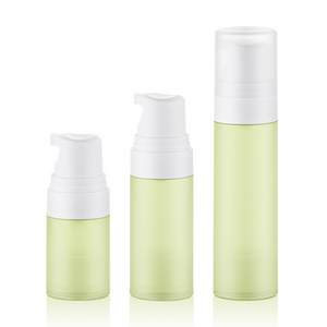 Serum Cosmetic Lotion White Airless Pump Bottle 15 ml 30 ml 50ml Vacuum Foundation Packaging Matte PP Airless Bottle