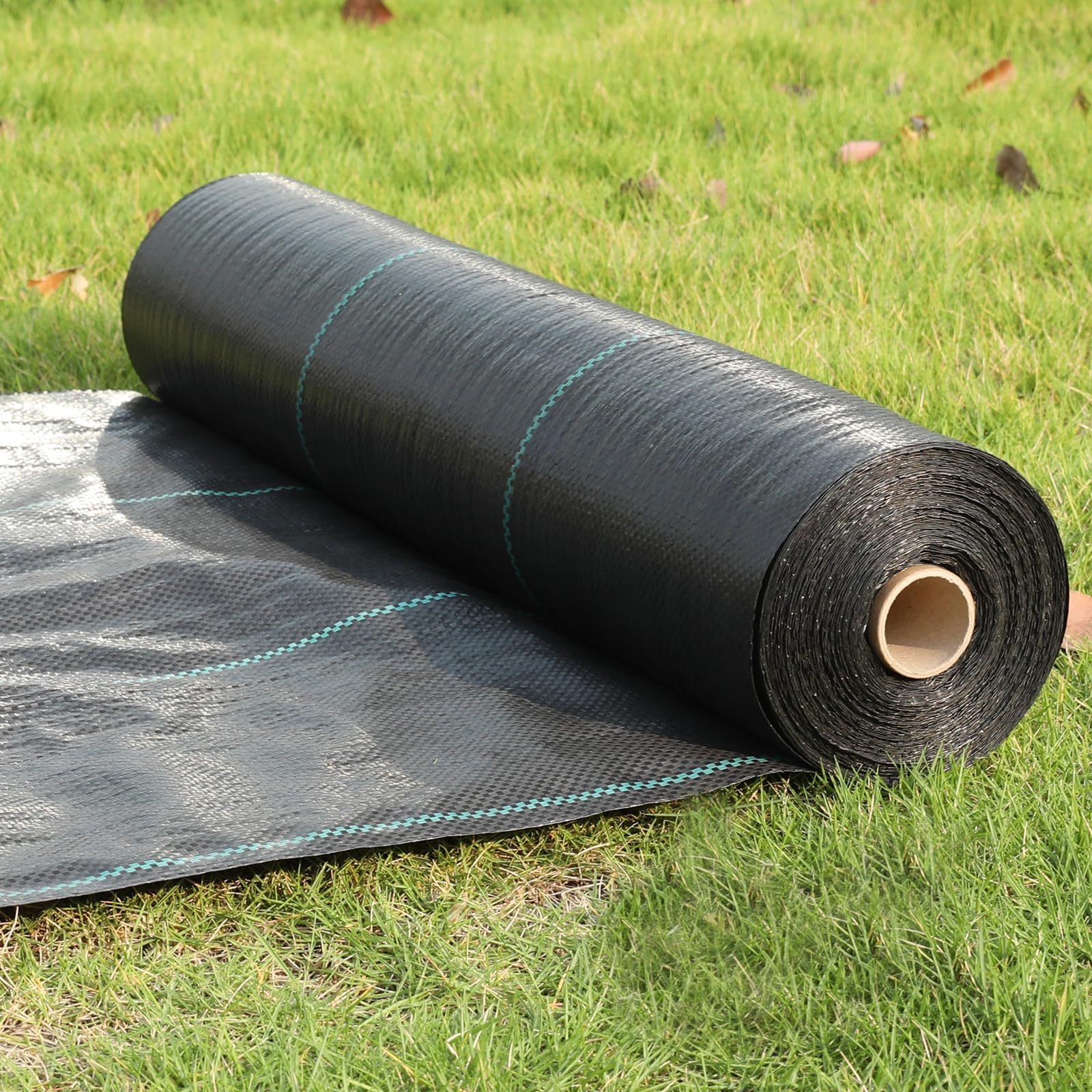 100% Anti Grass Pp Woven Grass Control Cloth Agro Plant Ground Cover Landscape Fabric 100Gsm Black Plastic Grass Barrier Mat