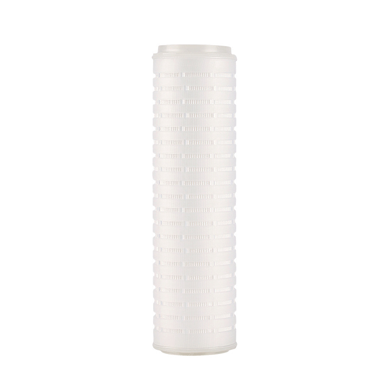 0.22um 10 inch 20 inch Highly Asymmetric Pes Membrane Pleated Filter Cartridge for Beer Vodka Water Final Filtration