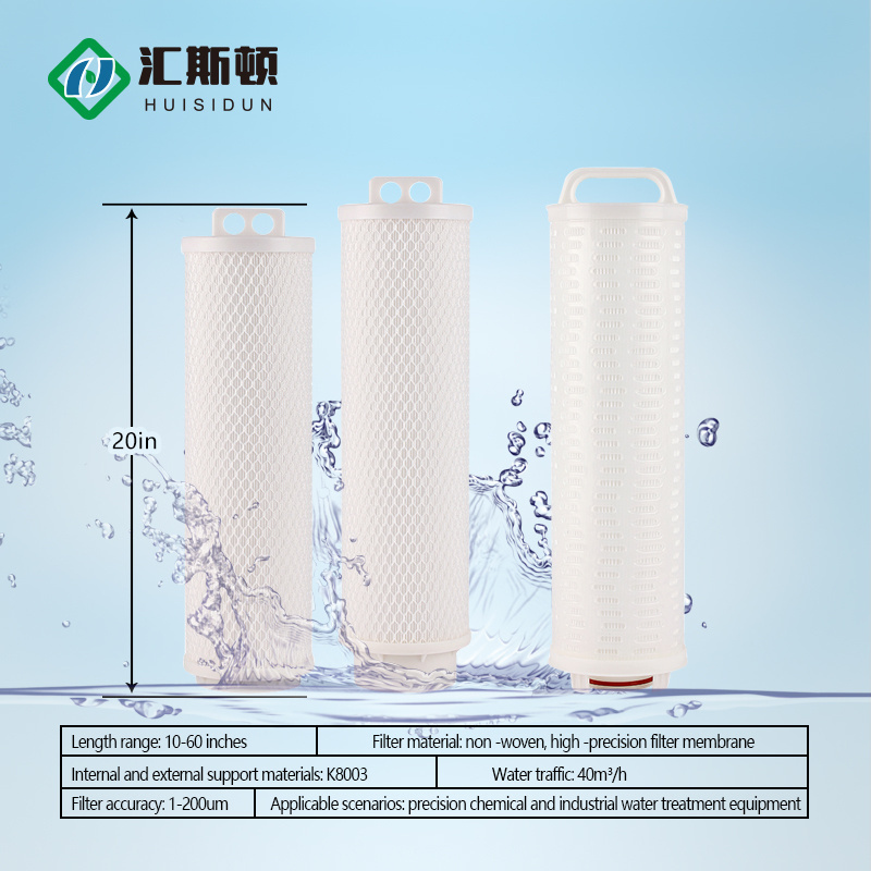 Good quality style filter cartridge series 40 inch 5 micron 3M parker  pp high flow pleated filter element