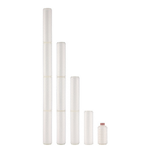 Pleated Filter cartridge 10 Inch For Urea Liquor Pp Microporous Membrane Pleated Filter Cartridge Flat Pressure 0.1um0.22um