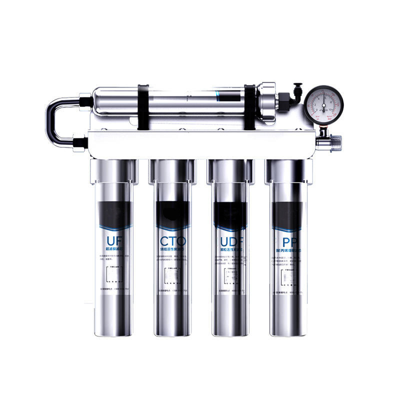 304 Stainless 5 Stage PP CTO RFC UF T33 Stainless Steel Water Purifier Household Ultrafiltration Water Purifier