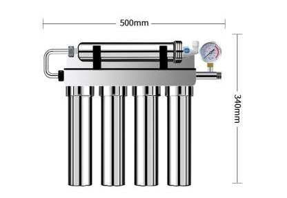 304 Stainless 5 Stage PP CTO RFC UF T33 Stainless Steel Water Purifier Household Ultrafiltration Water Purifier