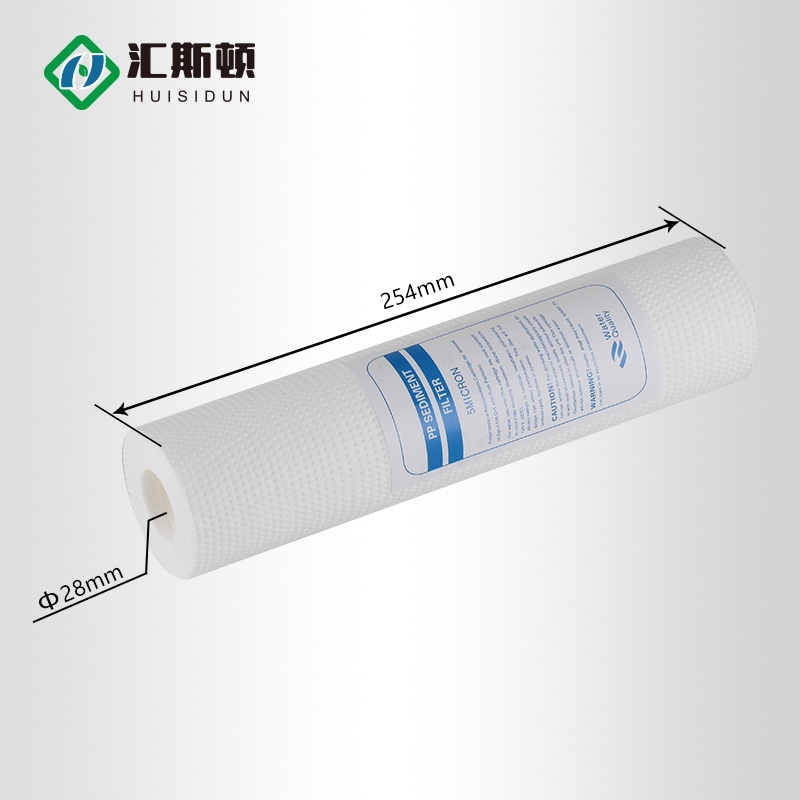 10 inch PP water filter cartridge 1 micron home using pp cotton filter