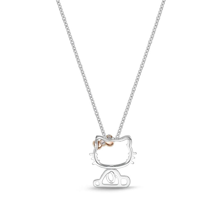 Wholesales Rose Gold Plated Ballerina Hello Kitty 925 Sterling Silver Pendants Jewelry for Girls