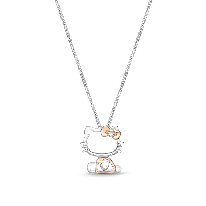 Wholesales Rose Gold Plated Ballerina Hello Kitty 925 Sterling Silver Pendants Jewelry for Girls