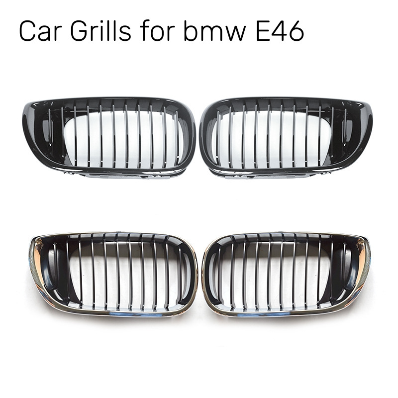 E46 accessories body kit modified upgrade m3 front bumper grille car spoiler for BMW e46