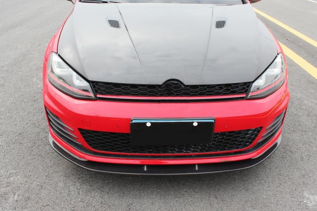 Carbon Fiber Front Bumper Lip Splitter for Volkswagen VW Golf VII MK7 7 GTI 2014 - 2016 Chin