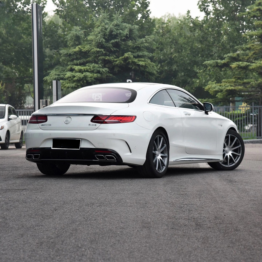 Body kit For Mercedes Benz W217 C217 S-CLASS Coupe facelift S63 AMG S65 AMG rear lip exhaust pipe