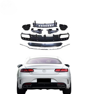 Body kit For Mercedes Benz W217 C217 S-CLASS Coupe facelift S63 AMG S65 AMG rear lip exhaust pipe