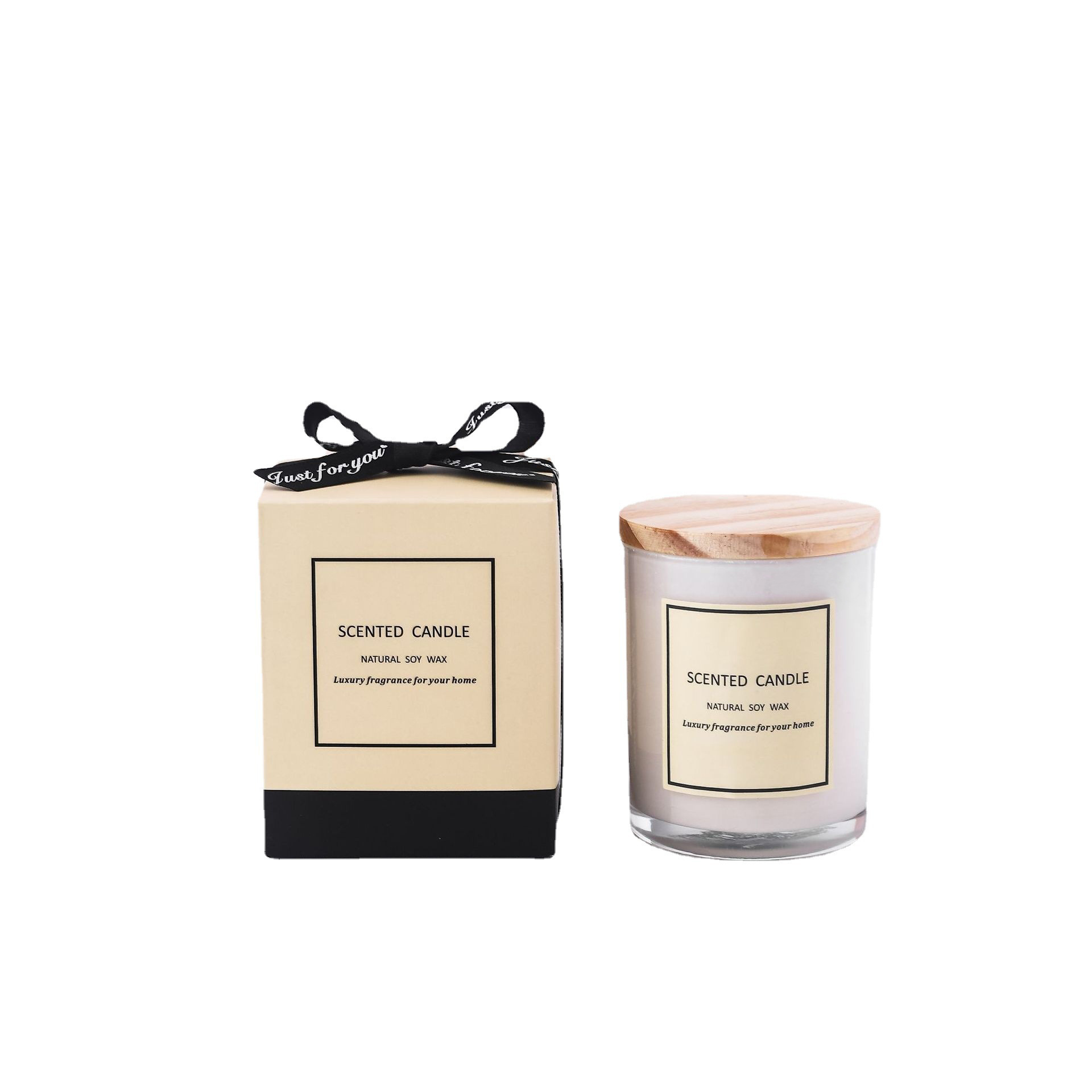 Private Label Logo Luxury Scented Soy Wax Candles/Candels with Jar Box