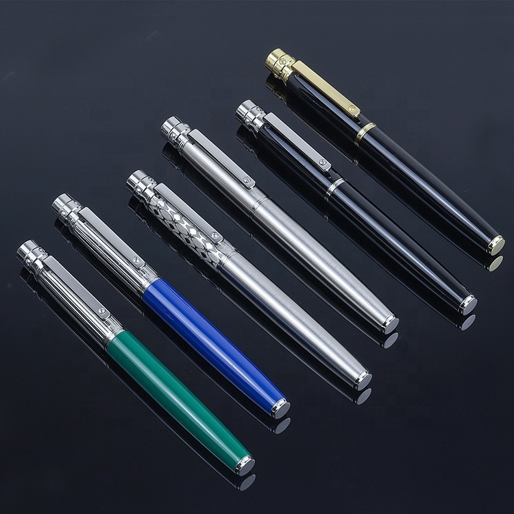 custom logo premium business gel pen  gold luxury metal roller ball pen for men gift