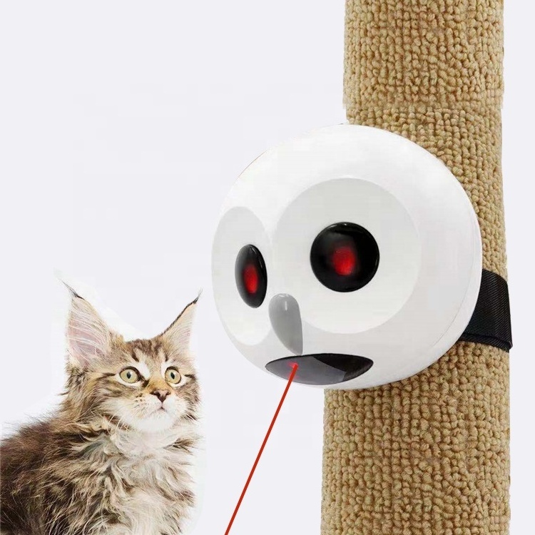 2022 New Owl Electric Toy for Cat LED Laser Toy Cat with 2 AA Batteries