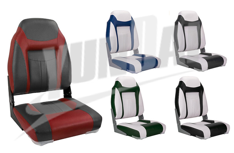 Hot Sale High Back Folding Seats Pontoon Boat High Quality Boat Accessories Other Marine Suppliers Fishing Boat Seats