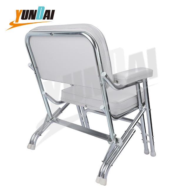 Aluminum Yacht Marine Folding Deck Chair Buy Deck Chair Boat Accessories with armrest of Fishing Boat Seats