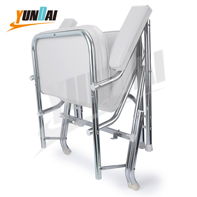 Aluminum Yacht Marine Folding Deck Chair Buy Deck Chair Boat Accessories with armrest of Fishing Boat Seats