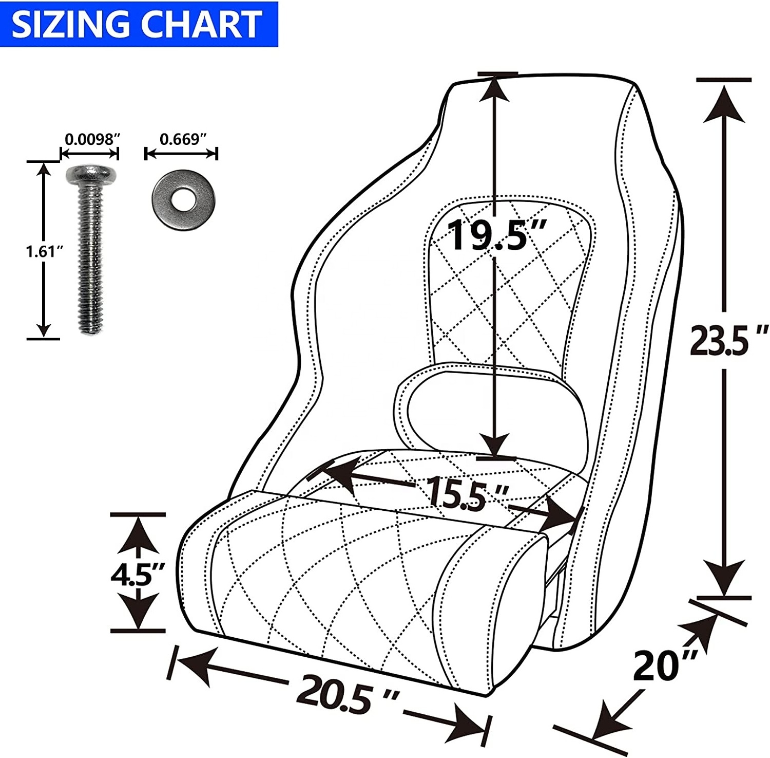 Wholesale White marine captain pontoon boat chair Bucket Captain Helm Boat Seat yacht boat seat manufacturer