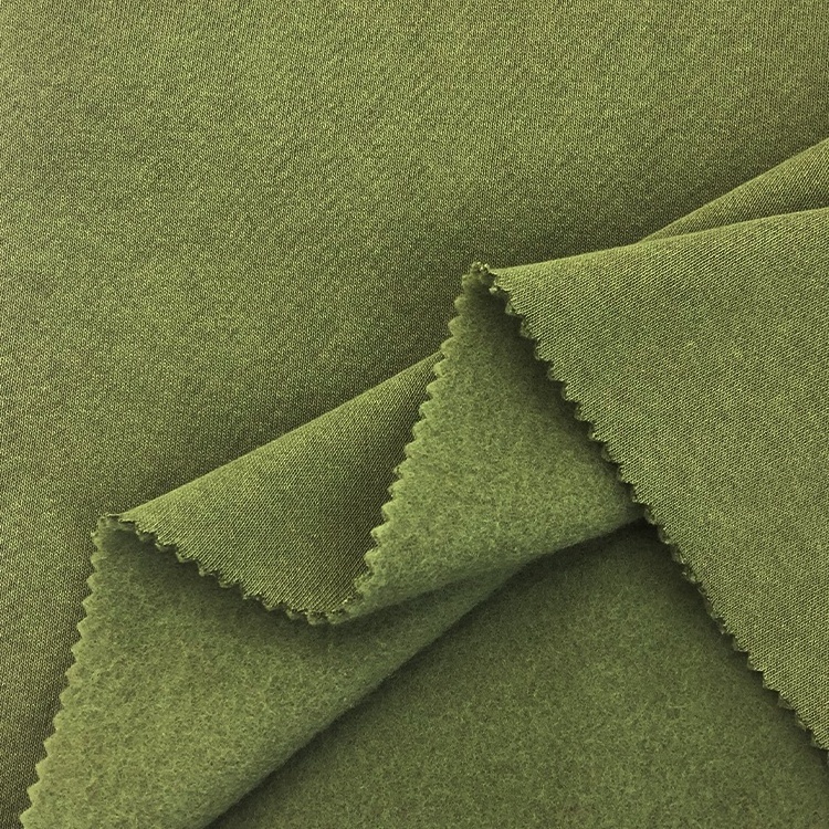 heavyweight 325GSM 60 cotton 40 polyester solid back brushed fabric polyester cotton fabric cotton fleece fabric