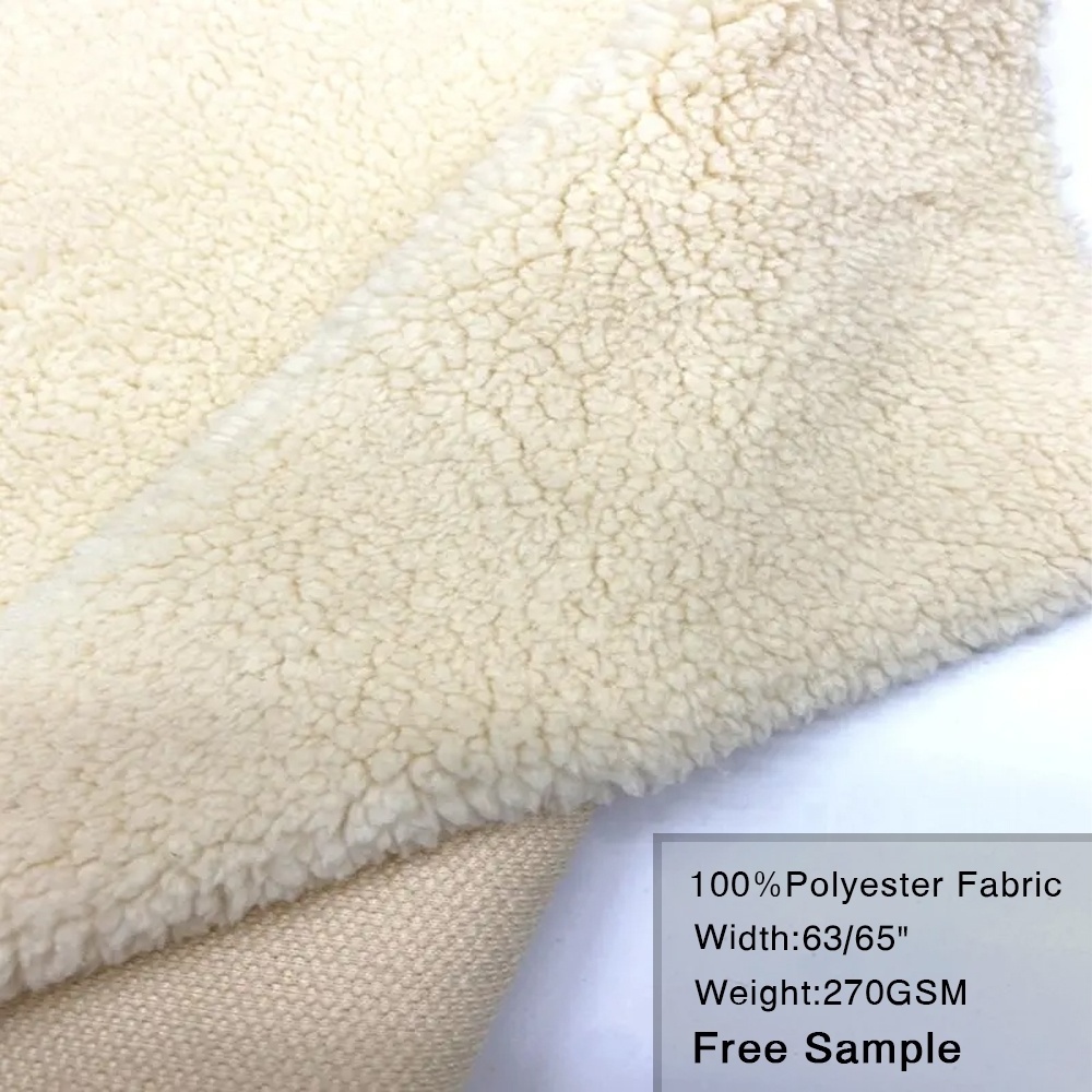 wholesale hot selling windproof  anti pill polar fleece  sherpa fleece fabric 100% polyester fabric for coat