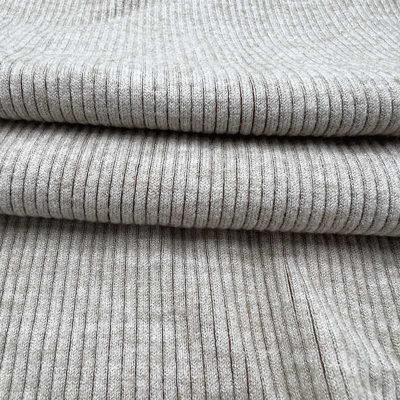 430GSM custom solid color stretch rayon nylon polyester spandex blend knit rib jersey fabric for dress