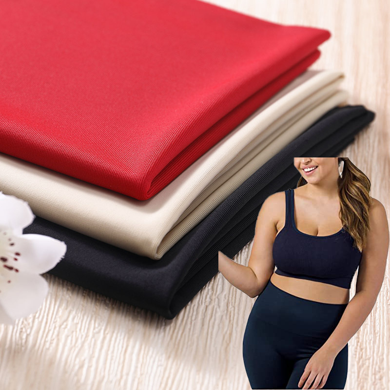 High Quality Custom 60%Nylon 40%Spandex Solid Color Polyamide Elastane 4 Way Stretch Nylon Spandex Fabric For Yoga