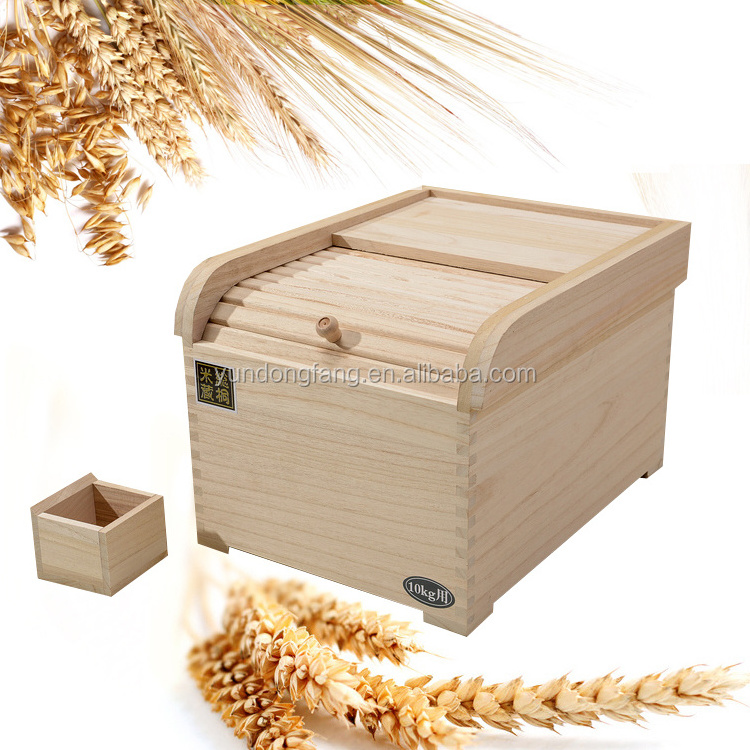 New style wooden rice box , wooden rice storage box,rice box container