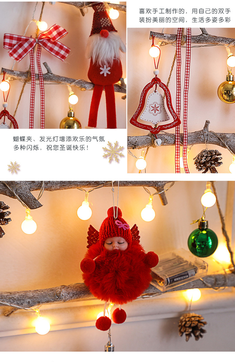 Manufacturers direct  New Year decorations Christmas decorations party Christmas tree shaped wooden branch ladder